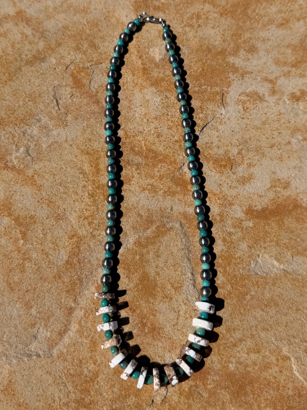 Turquoise and Wild Horse Necklace.